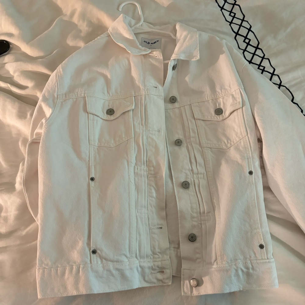 Old navy white Jean jacket